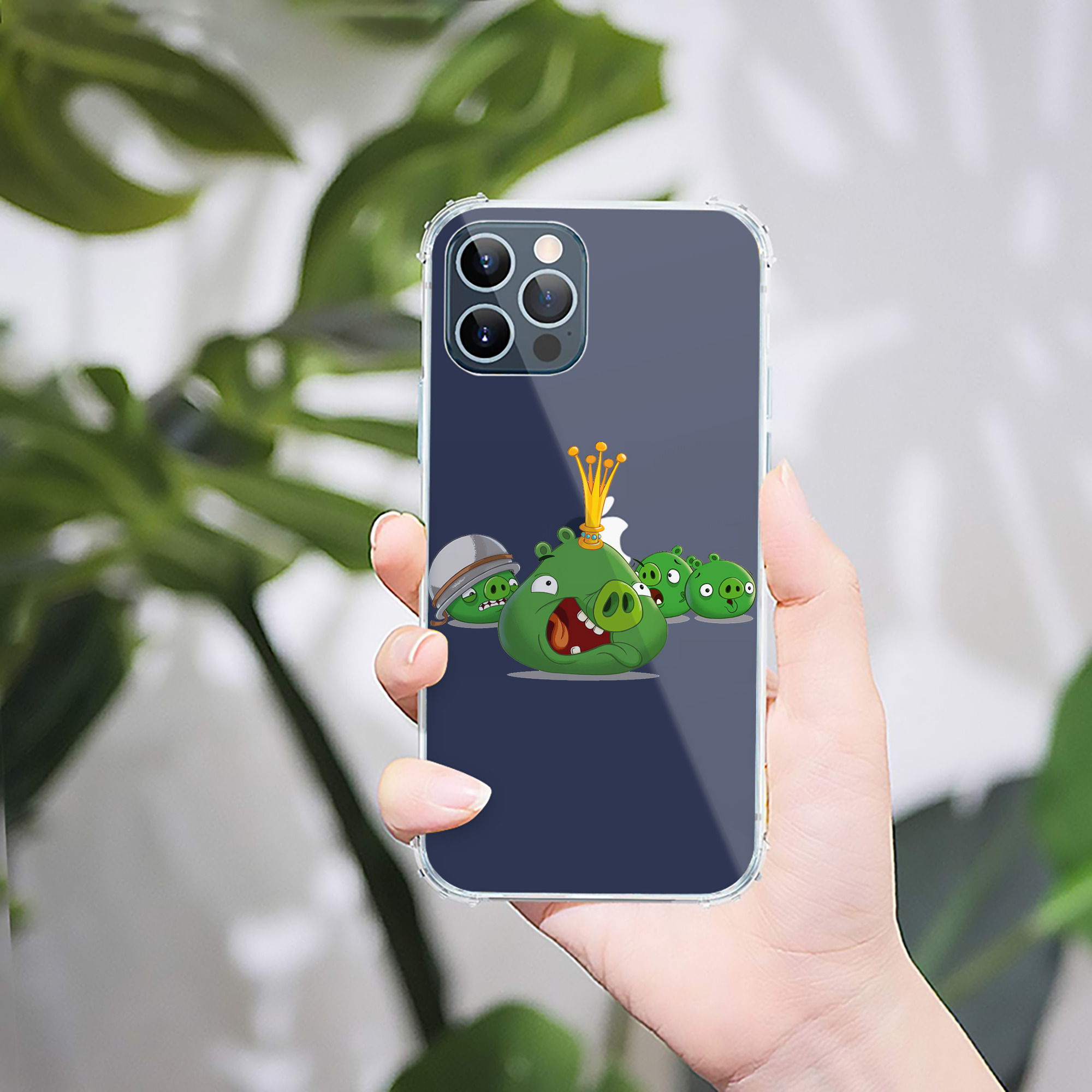 （画像用） Angry Birds アングリーバード 【iPhone 12シリーズ対応】透明スマホケース（クリアソフトケース）